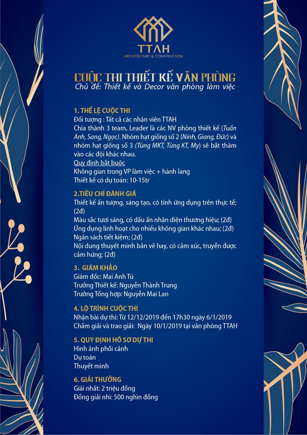 Cuộc Thi Thiết Kế Nội Thất Văn Phòng 