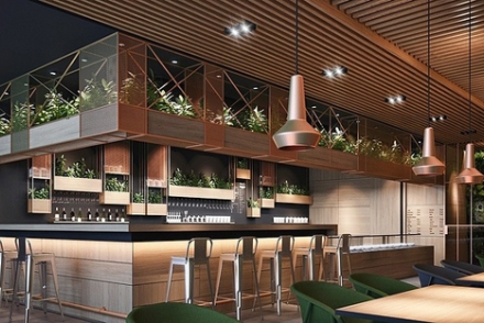 thiết kế nội thất quán cafe 