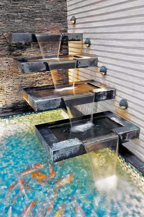 tiểu cảnh thác nước